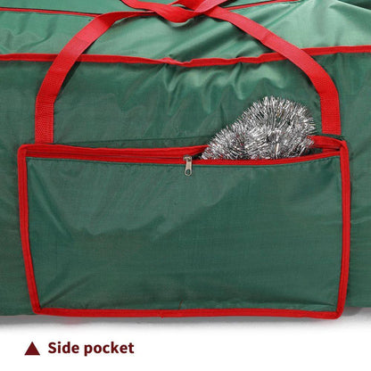Christmas Xmas Tree Decoration Lights Zip Up Sack Fabric Storage Bag Green 125 x 30 x 50 cm