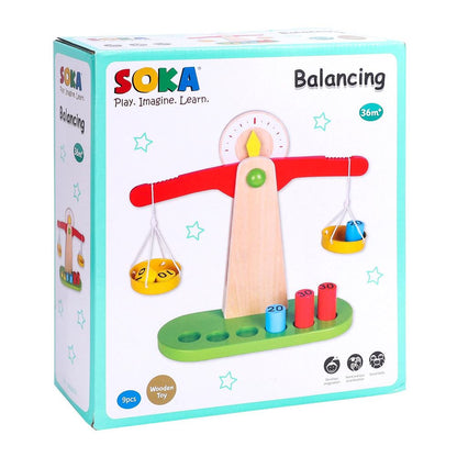 SOKA Wooden Balancing Toy: Early Learning, High Quality, Certified Safety - Perfect Gift for Kids