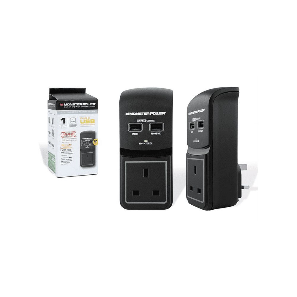 Power Core 100 1 Port USB Surge Protected Socket