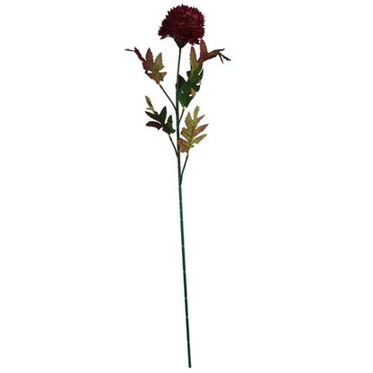 Pack of 6 x 70cm Large Ball Dahlia Artificial Flower Stem Pink