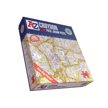 A to Z Map of Croydon 1000 Piece Jigsaw Puzzle