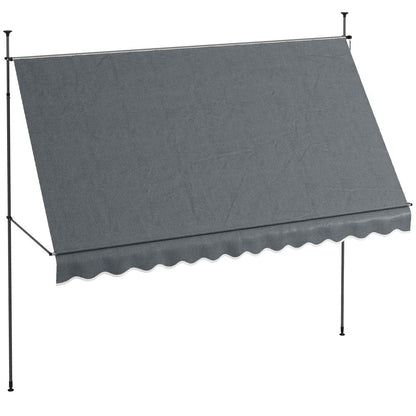 Premium 3.5x1.2m Retractable Awning - Non-Screw Garden Shade for Ultimate Outdoor Comfort