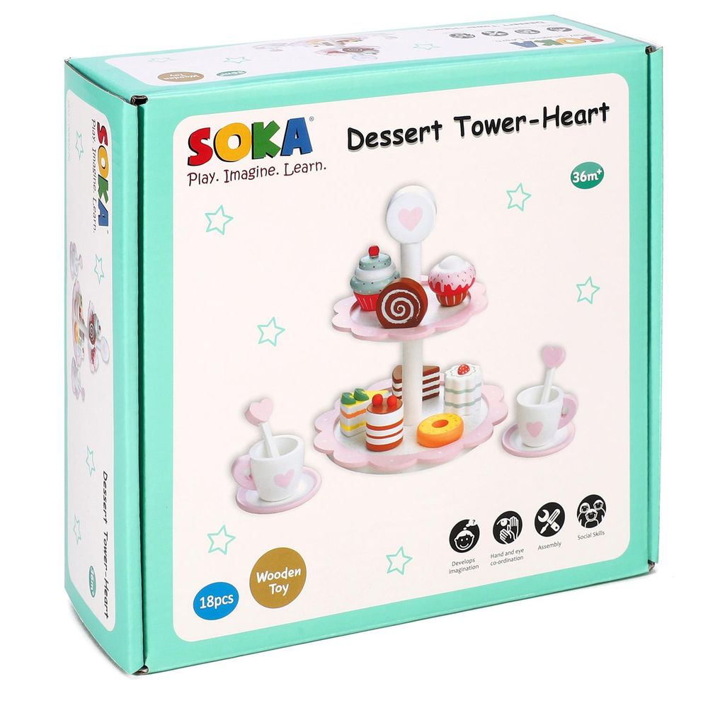 SOKA DESSERT TOWER-HEART 0000276