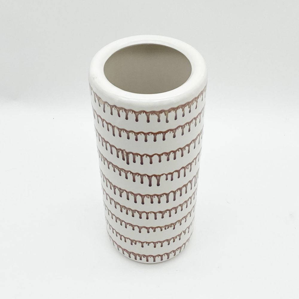 18" Versatile Umbrella Stand - Vase, Decorative Holder - Antique Style with Glaze - Professional Quality