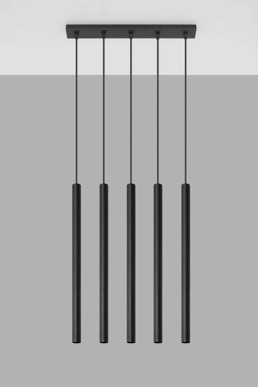 Black Round Tube Pendant Lamp | Modern Loft Design | LED | High Quality