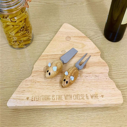 Premium Cheeseboard with Mouse Knife - High-quality and Stylish for All Occasions