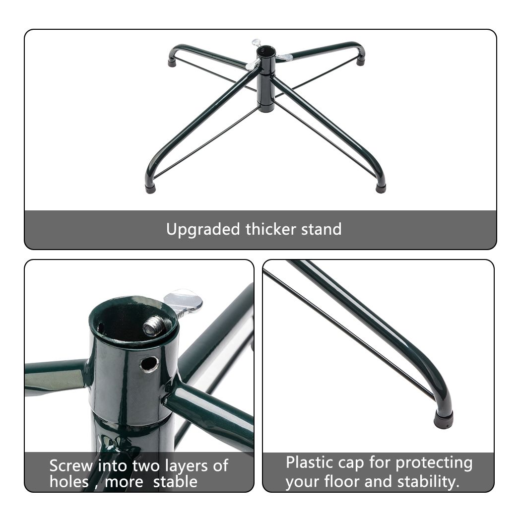 6FT Iron Leg White PVC 650 Branches Christmas Tree Artificial