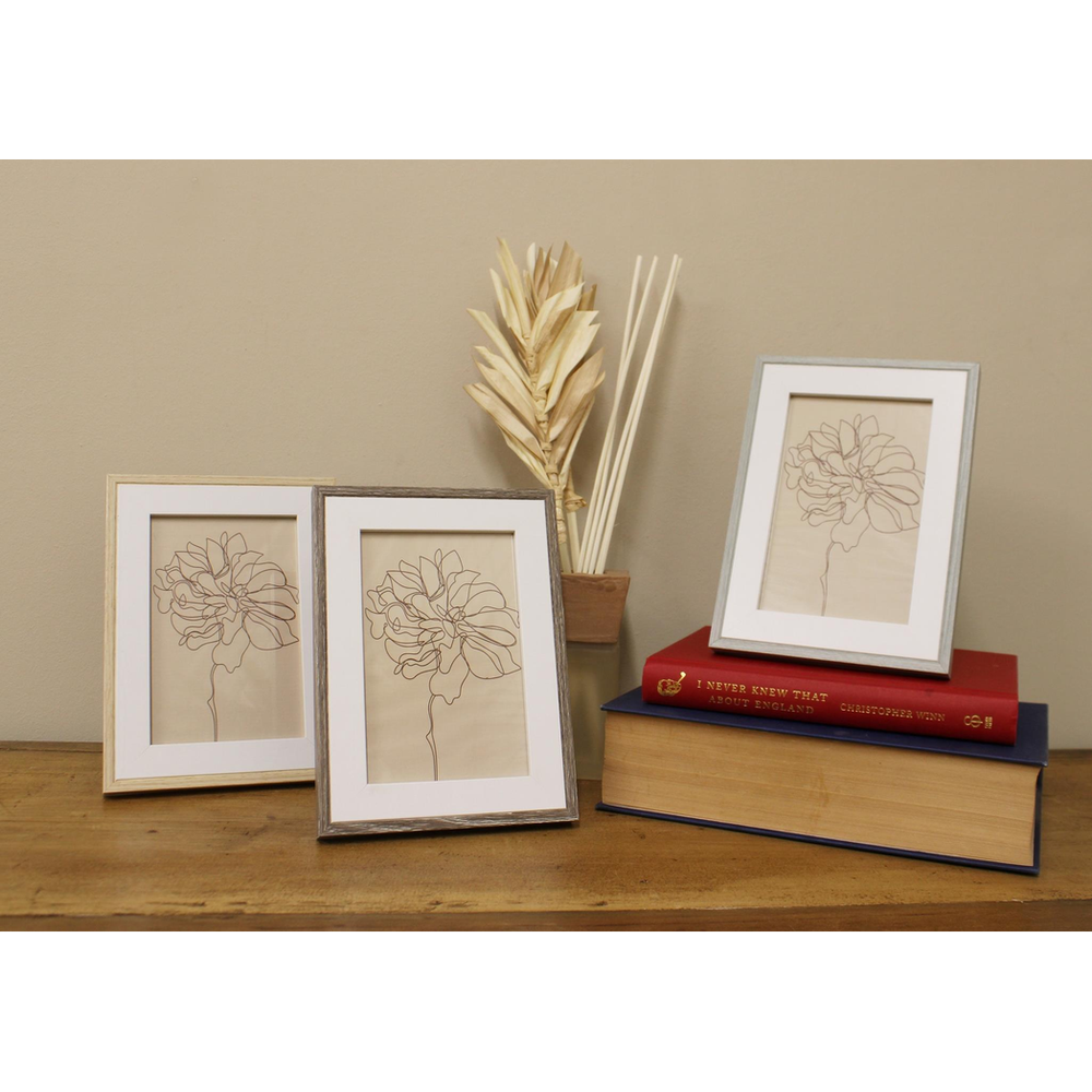 Premium Wooden Edge Photo Frames - Set of 3 | High-Quality | Versatile Display