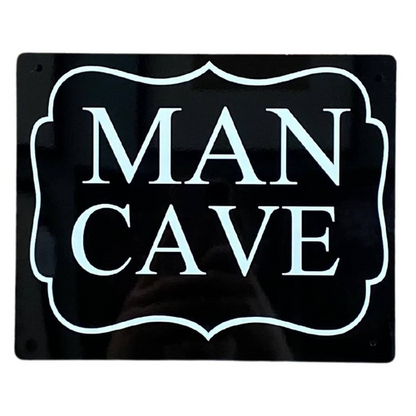Metal Art Wall/Door Sign. - Man Cave
