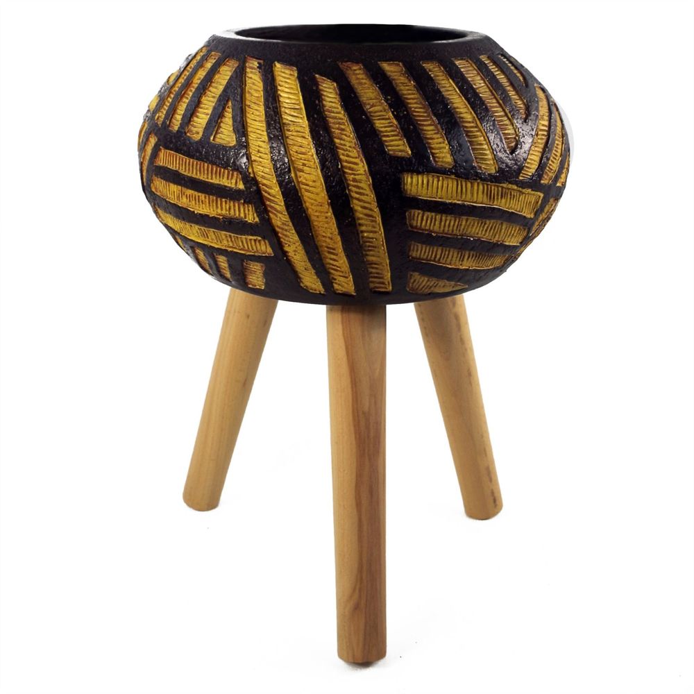 Bali Composite Oval Planter - Large & Lifelike Artificial Fern Plant - No Maintenance - Customizable