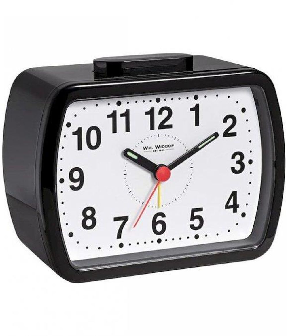 Classic Black/Green Quartz Alarm Clock 5184B - Premium Quality