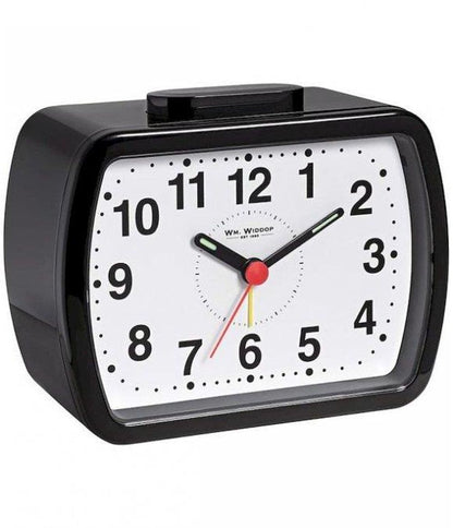 Classic Black/Green Quartz Alarm Clock 5184B - Premium Quality