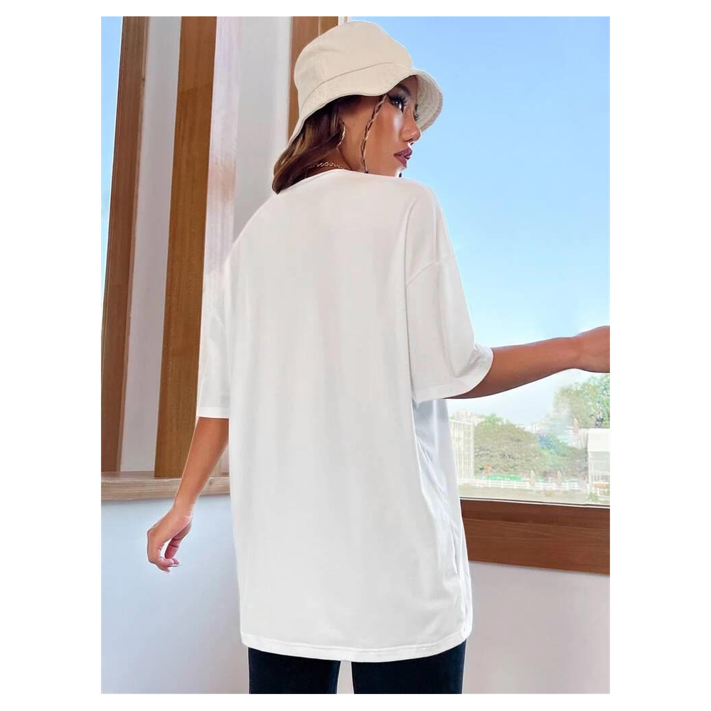 Ladies Baby Girl Printed Oversized T Shirt Top