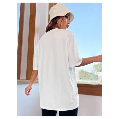 Ladies Baby Girl Printed Oversized T Shirt Top