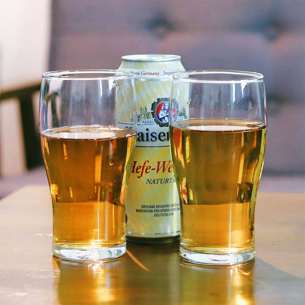Set of 6 Traditional Tulip Beer Glass Tumblers - 570ml (19.2oz) Beer Glasses