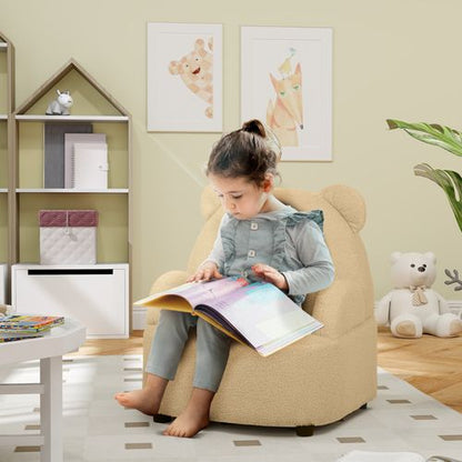 AIYAPLAY Kids Armchair, Bear Shaped Toddler Chair for Bedroom