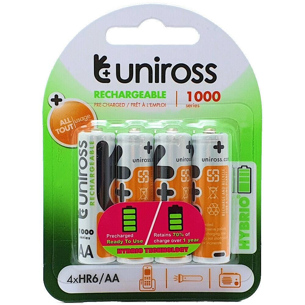 Premium Uniross AA 1000 Hybrio Rechargeable Battery - High Quality, Long-lasting, Economical