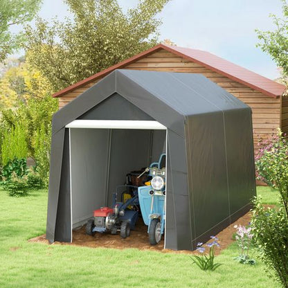 Outsunny 2.1 x 3.6(m) Portable Shed, Waterproof and Heavy Duty