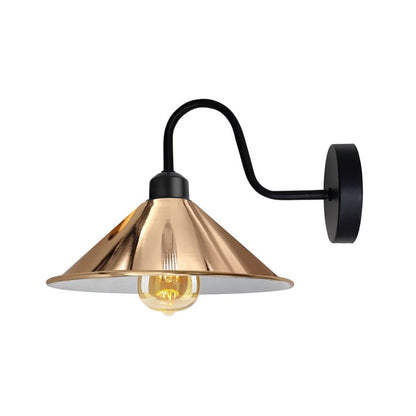 Vintage Rose Gold Wall Sconce | E27 Base | Dimmable | 3-Year Warranty | CE, RoHS Certified