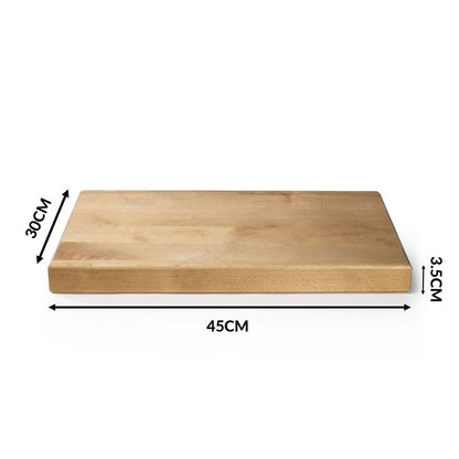 High-Quality Wooden Chopping Board | Eco-Friendly Birch Wood | 45x30x3.5cm