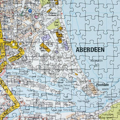 A to Z Map of Aberdeen 1000 Piece Jigsaw Puzzle