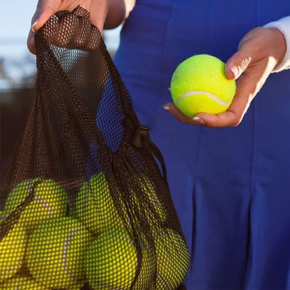 Sterun Tennis Balls with Storage Bag, Tennis Balls for Dogs, Perfect for Tennis, Toys Sports, Cricket, Thick Walled Tennis Balls