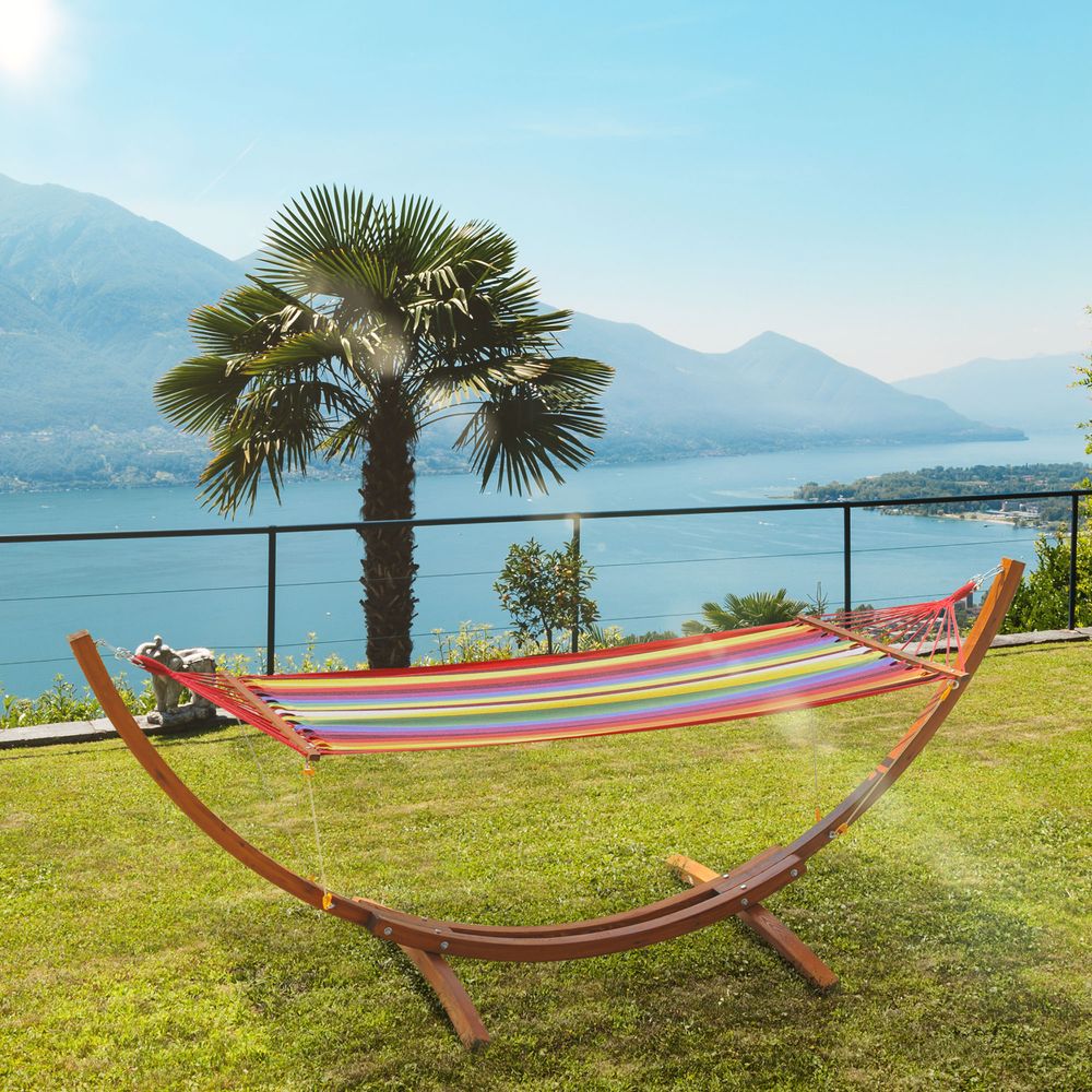 Deluxe Wooden Hammock - Start Enjoying the Outdoors