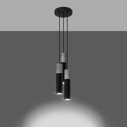 Pendant lamp Steel, concrete Borgio modern Design GU10
