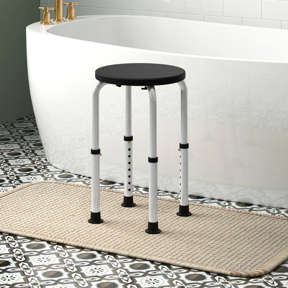 Homcom Bath Chair Height Adjustable Shower Seat for Elderly Disabled