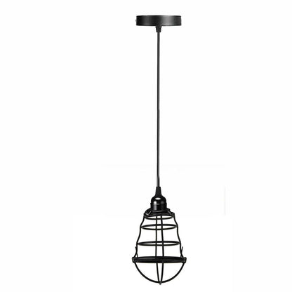 Vintage Modern Black Hanging Pendant Light Ceiling Lamp With95cm Adjustable Wire For Kitchen, Bedroom, Living room
