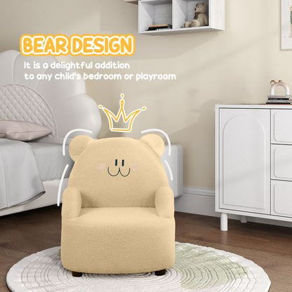 AIYAPLAY Kids Armchair, Bear Shaped Toddler Chair for Bedroom
