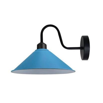 Elegant Blue Wall Light Fixture, E27 Base, Vintage Style, Dimmable, High Quality, 3-Year Warranty