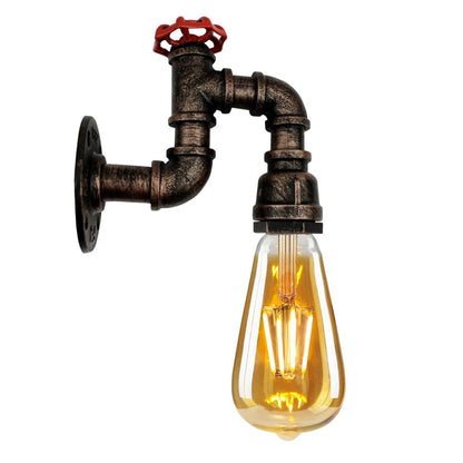 Vintage Industrial Retro Pipe Lamp WallLight  E27 60W Dimmable Non Dimmable Bulb