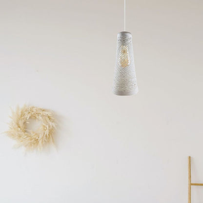 Retro Vintage Barrel Cage Design Lampshade Easy Fit E27 Base Rattan Style Lamp Light Shades