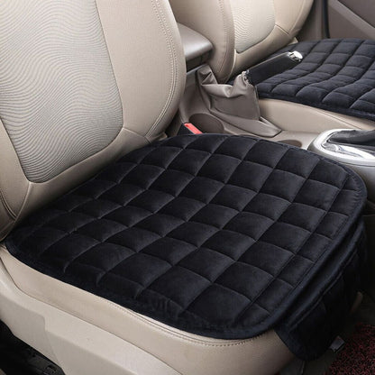 2X Car Front Row Seat Cover Pad Plush Lattice Protector Cushions Mat Universal