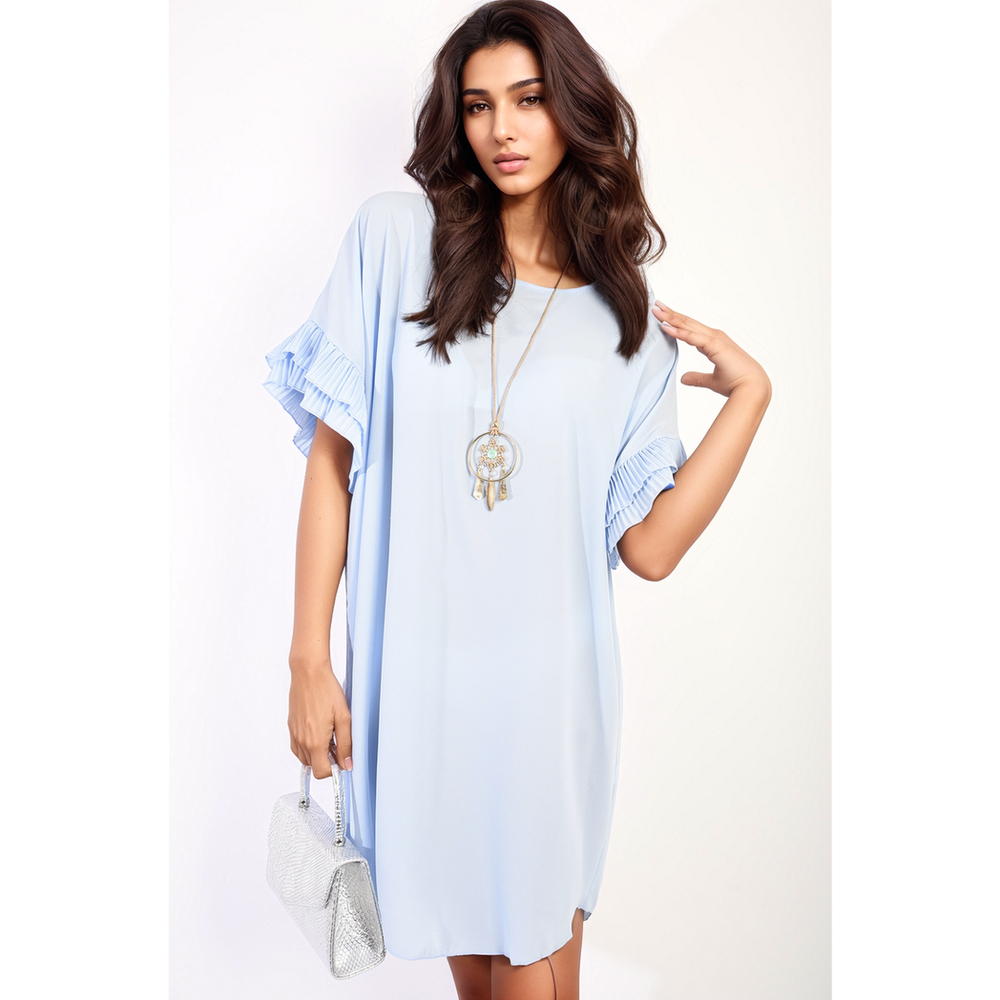 Lucille Ruffled Sleeve Mini Dress - Feminine Elegance meets Whimsical Grace - Date Night Ready!