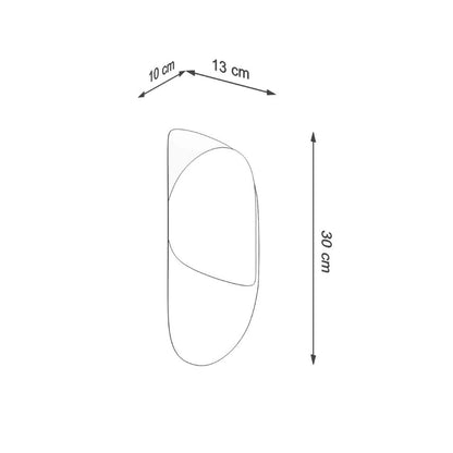 Modern Steel Tear Wall Lamp | G9 Bulb | Industrial Loft Style | Scandinavian Decor