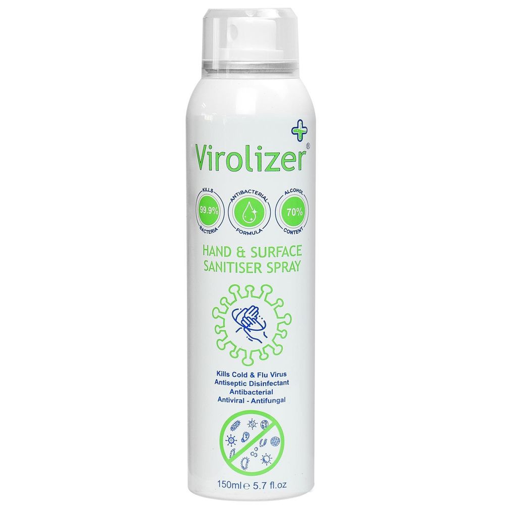 Virolizer Hand & Surface Sanitiser Spray - Kills 99.9% Bacteria - 150ML"