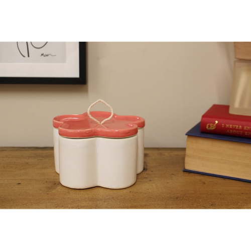 Orange Flower Shape Trinket Box