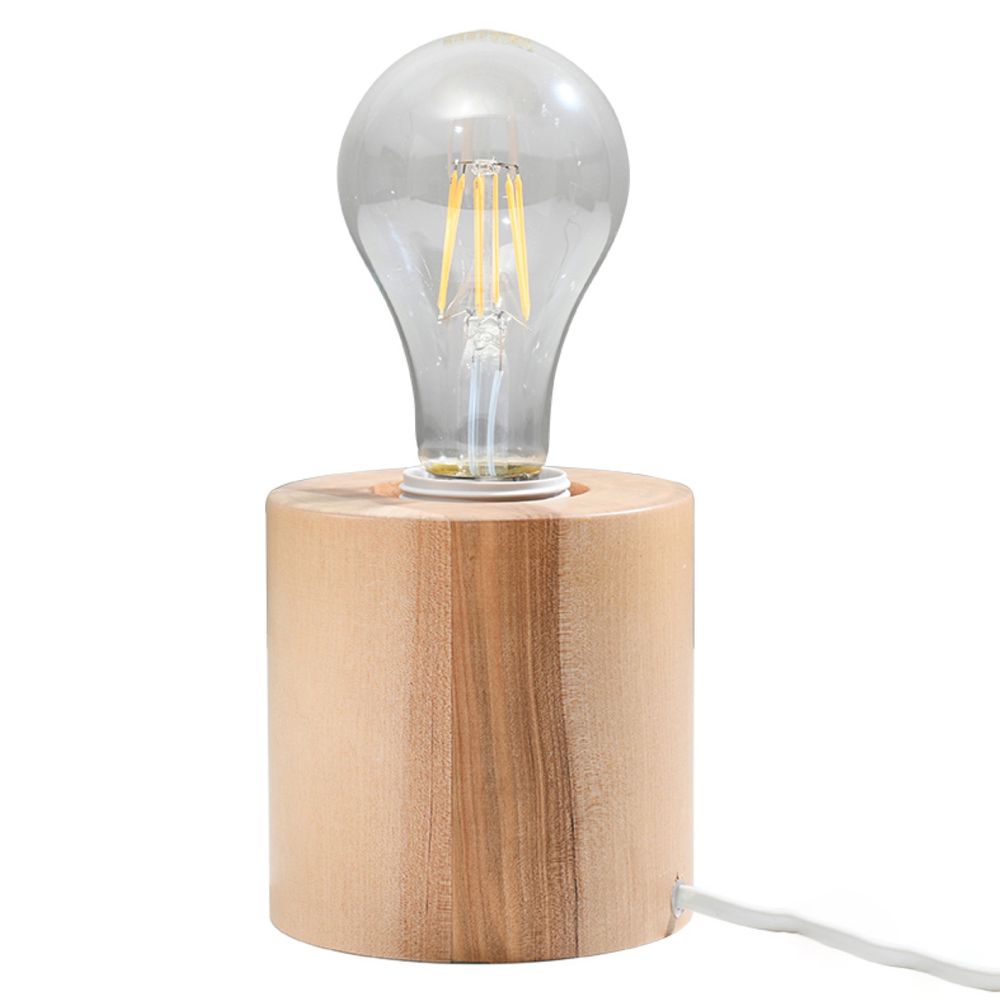 Premium Wooden Desk Lamp - Salgado Scandinavian Design - E27