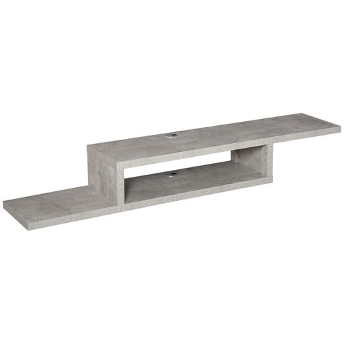 HOMCOM Wall Mounted Media Console, Floating TV Stand Component Shelf