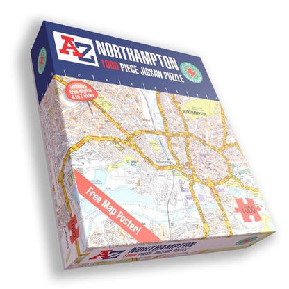 A to Z Map of Northampton 1000 Piece Jigsaw Puzzle