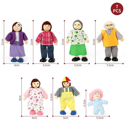SOKA Happy Family Set - Imaginative Doll House Figures for Fun & Learning