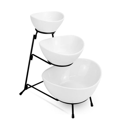 Stylish 3-Tier Serving Set Bowls | High-Quality | Perfect for Parties