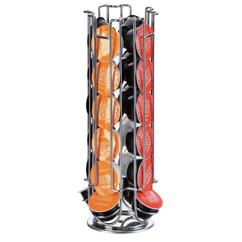 24-Capsule Coffee Pod Holder | Sleek &amp; Stylish Stainless Steel | Organize Your Kitchen