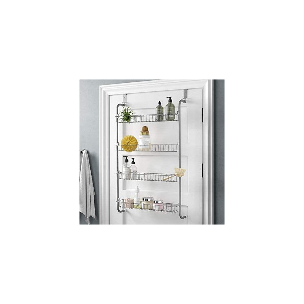 Premium Over-The-Door Hanging Rack | 4 Tiers | Pantry & Storage Cupboard | Easy Assembly