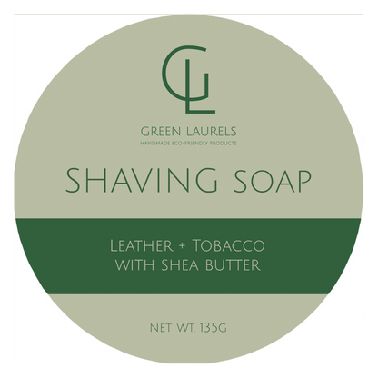 Premium Shaving Soap - Eucalyptus, Tea Tree, Peppermint, Leather, Tobacco, Lemongrass, Lime, Cedar & Pine Scents - Long-lasting & Moisturizing - 135G Tin