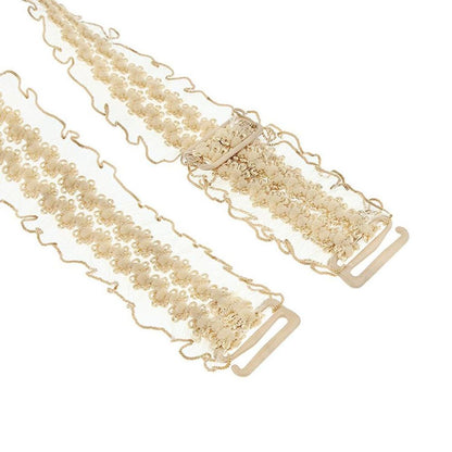 Flo Easy to Use Invisible Shoulder Lace Universal and Adjustable Bra Strap - One Pair (Colours Available) (Nude)