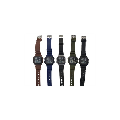 Clasico Men's Digital Waterproof Watch - Assorted Colors. High-Quality & Stylish CL-R001