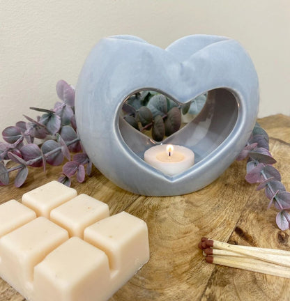 Premium Quality Grey Heart Oil/Wax Warmer